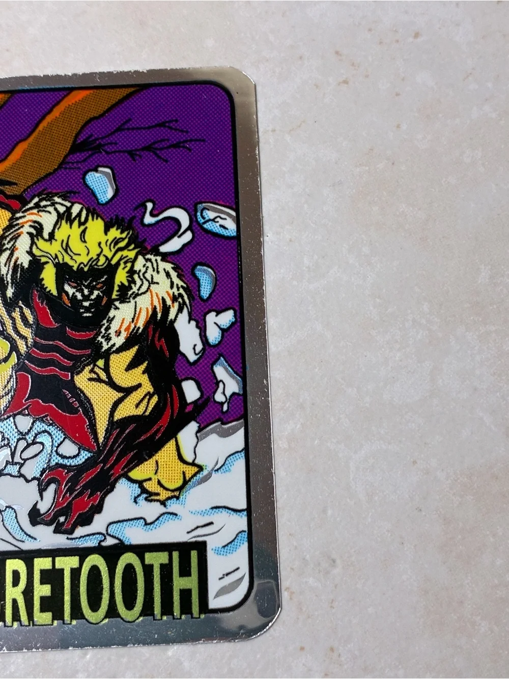 2 Marvel Vending Machine Foil Stickers (Wolverine & Sabretooth)